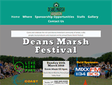 Tablet Screenshot of deansmarshfestival.com.au